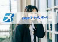 giegie是什么梗啊