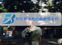 网红韩婧格的槟榔梗是什么